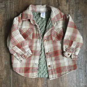 Flannel boys jacket size 18-24 months